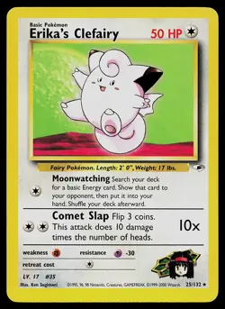 Pokemon Card - Erika's Clefairy Gym Challenge 40/132 Uncommon Non Holo - Image 1