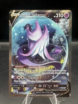 Galarian Articuno V 170/198 Chilling Reign Pokemon Card Full Alt Art Holo - Image 1
