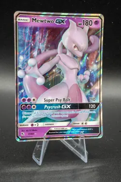 Mewtwo GX 31/68 Hidden Fates Ultra Rare English Pokemon Card TCG LP Light Play + - Image 1