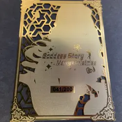 Goddess Story Gold METAL Card - Serial Number #041/200! Bunny Girl *READ* - Image 1