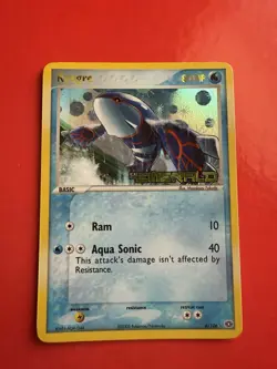 Pokemon TCG Reverse Holo Rare Stamped EX Emerald Kyogre Card 6/106 Near Mint - Image 1