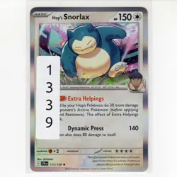 Pokemon TCG Hop's Snorlax 117/159 SV: Journey Together Holo Rare Card EN-NM 2025 - Image 3