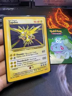 Pokemon Card Zapdos 16/102 Rare Holo Base Set 082 💎LP💎 - Image 1