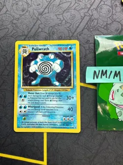 Pokemon Card Poliwrath Base Set Unlimited Holo WOTC Vintage 13/102 088 💎NM💎 - Image 1