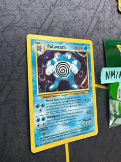 Pokemon Card Poliwrath Base Set Unlimited Holo WOTC Vintage 13/102 088 💎NM💎 - Image 3