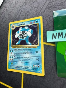 Pokemon Card Poliwrath Base Set Unlimited Holo WOTC Vintage 13/102 088 💎NM💎 - Image 4