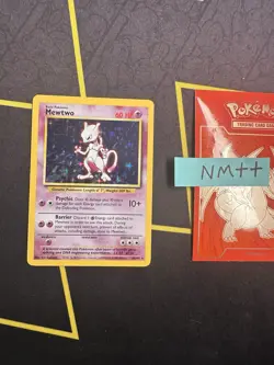 Pokemon Card Mewtwo 10/102 Base Set Unlimited Holo Rare🔥PSA Grade🔥102💎NM ++💎 - Image 1