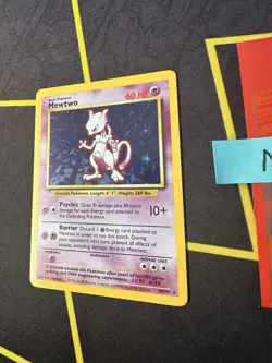 Pokemon Card Mewtwo 10/102 Base Set Unlimited Holo Rare🔥PSA Grade🔥102💎NM ++💎 - Image 3