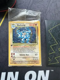 Pokemon Card 1st Edition Machamp 8/102 Base Set Holo Rare Opened 205💎NM +💎 - Image 1