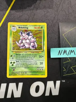 Pokemon Card Nidoking Base Set Unlimited Holo WOTC Vintage 11/102 134 💎NM💎 - Image 1