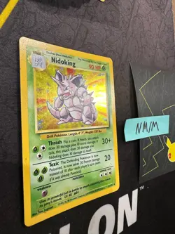 Pokemon Card Nidoking Base Set Unlimited Holo WOTC Vintage 11/102 134 💎NM💎 - Image 3
