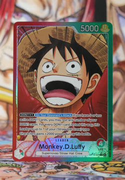 One Piece TCG OP13-001 Monkey D. Luffy Alt Art Leader AA Card Game CCG English - Image 1