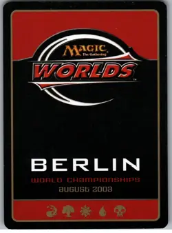 2003 World Championship Blank Card | MtG Magic World Championship Decks |ENG |NM - Image 2