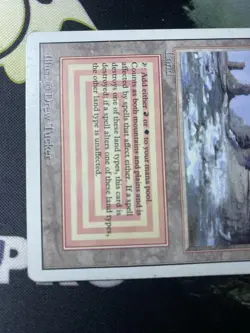 Magic the Gathering Plateau Revised Edition Dual Land Regular Card Mp - Image 3