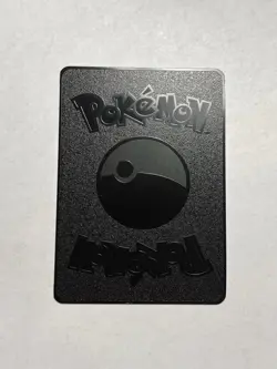 New Black Metal Fan Art Card Collection Toon Shadow Blastoise GX 49/100 220HP - Image 2