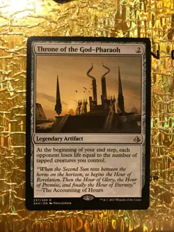 MTG Magic: The Gathering Magic Card Throne of the God-Pharaoh AKH Amonkhet - Image 1