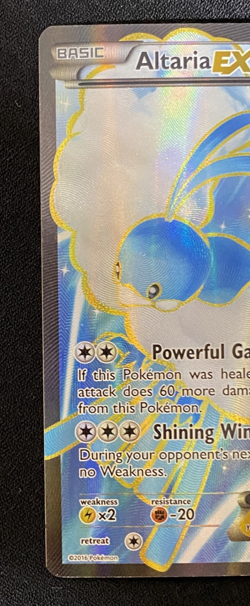 Altaria-EX Fates Collide Holo Card 123/124 Full Art Ultra Rare Pokemon TCG 2016 - Image 5