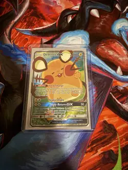 Pokemon TCG Dedenne GX Holo Rare Trading Card - Image 1