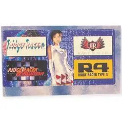 Ridge Racer Series PS1 Memory Card Sticker Racing Game Label Japan PlayStation 1 - Image 1