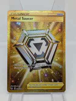Metal Saucer - 214/202 - Pokemon Sword & Shield Base Set Secret Rare Card NM - Image 1