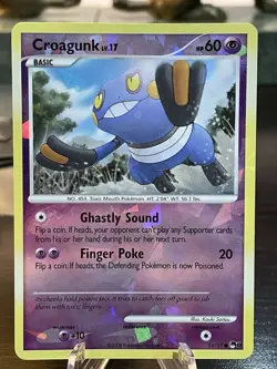 Croagunk 13/17 Common POP Series 8 Cracked Ice Pokemon Card LP/MP - Image 1