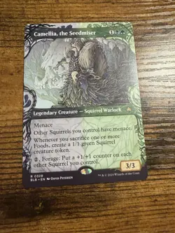 MTG Magic The Gathering Camellia the Seedmiser Borderless Rare Great Card! - Image 1