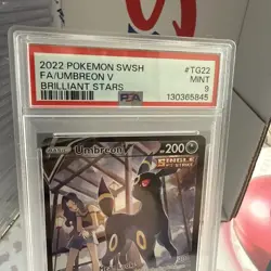 2022 Umbreon V #TG22 Brilliant Stars PSA 9 Pokemon Card - Image 3