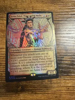 MTG Magic The Gathering Anim Pakal Thousandth Moon Extended Art FOIL Rare! - Image 1