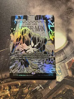 MTG ~ Reanimate ~ Borderless Art Mythic FOIL 0020, Spider-Man Marvel, Magic : NM - Image 1