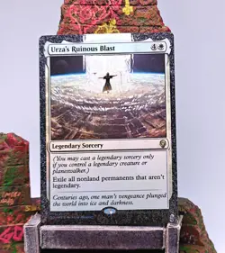Urza's Ruinous Blast MTG Altered Art Hand Painted Glow UV Magic By S&S x GC - Image 3