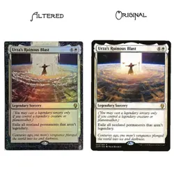 Urza's Ruinous Blast MTG Altered Art Hand Painted Glow UV Magic By S&S x GC - Image 4