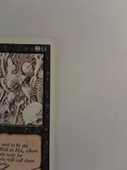 MTG - 4th Edition - Revised - Wall of Bone - Uncommon Autograph - Image 2