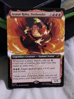 Avatar Roku, Firebender (Borderless) #0191 MTG Avatar Regular Mythic - Image 1