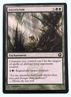 Asceticism, Scars of Mirrodin, LP Light Play, Magic the Gathering MTG - Image 1