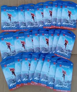 Avatar The Last Airbender Play booster packs Huge Lot 24 New Magic The Gathering - Image 1