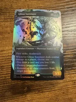MTG Magic The Gathering Glissa Sunslayer Borderless FOIL Rare Very Tough Pull! - Image 1