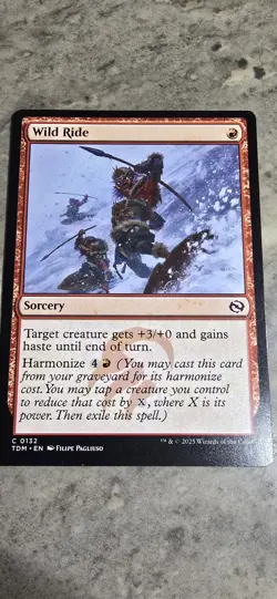 Wild Ride Tarkir: Dragonstorm Regular Sorcery Common MTG NM - Image 1