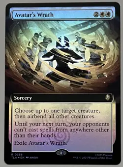 MTG Avatar: The Last Airbender Avatar’s Wrath Sorcery RARE FOIL #0365 - Image 1