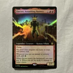 MTG Electro, Assaulting Battery (Extended Art) Marvel's Spider-Man Foil #260 - Image 1