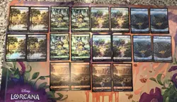 20 x Chocobo Track Foil Full Art Basic Lands Final Fantasy MtG 4 of each Lot - Image 1