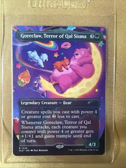 MTG Goreclaw, Terror of Qal Sisma Borderless Secret Lair Drop Non Foil, NM - Image 1