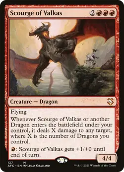Scourge of Valkas Adventures in the Forgotten Realms NM MTG - Image 1
