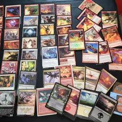 Whole COMMANDER Magic Deck MTG - Piru, the Volatile Etched Foil DRAGON's Tribal - Image 2