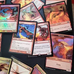 Whole COMMANDER Magic Deck MTG - Piru, the Volatile Etched Foil DRAGON's Tribal - Image 5