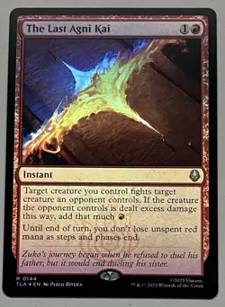 MTG Avatar: The Last Airbender The Last Agni Kai Instant RARE FOIL #0144 - Image 1