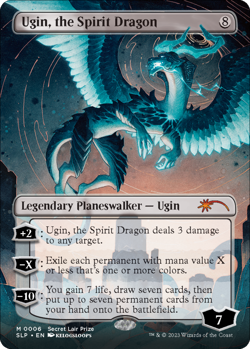 MTG Ugin, the Spirit Dragon - Borderless, NM-Mint, English Secret Lair Play - Image 1