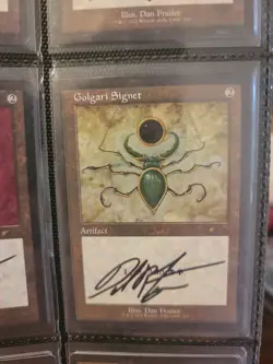 Golgari Signet Retro Artist Signed MTG - Image 1