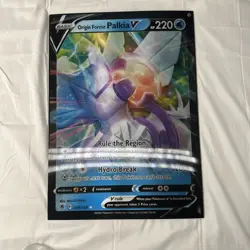 Palkia V Dialga V Lenticular Promo Card Official Pokemon Banner LGS Shop Display - Image 3