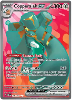 Pokemon Paldea Evolved Copperajah EX 245/193 Ultra Rare Full Art MINT - Image 1