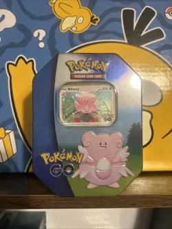 Pokemon Go TCG BLISSEY Gift Tin Factory Sealed - 4 Booster Packs - Image 1